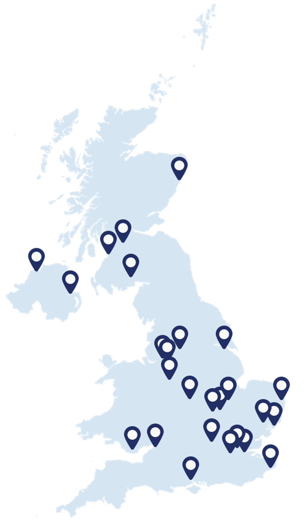 blue map of UK